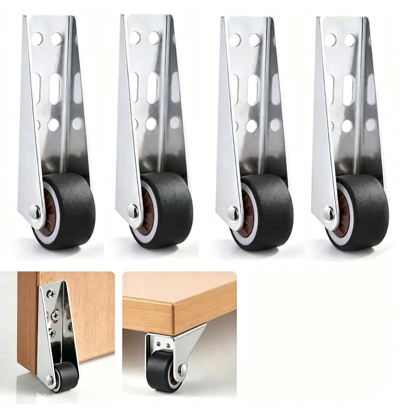 Vertical Track Roller Wheel, Heavy Duty 110LBS Sliding Door Bottom Guide