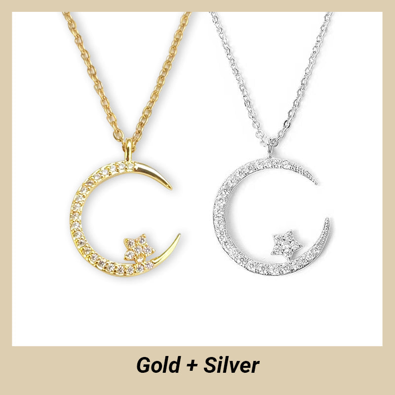 ๐ BUY 1 GET 1 FREE! ๐โจ Bright Night: Moon Star Necklace โ Glow-in-the-Dark Elegance with Celestial Charm ๐ซ๐