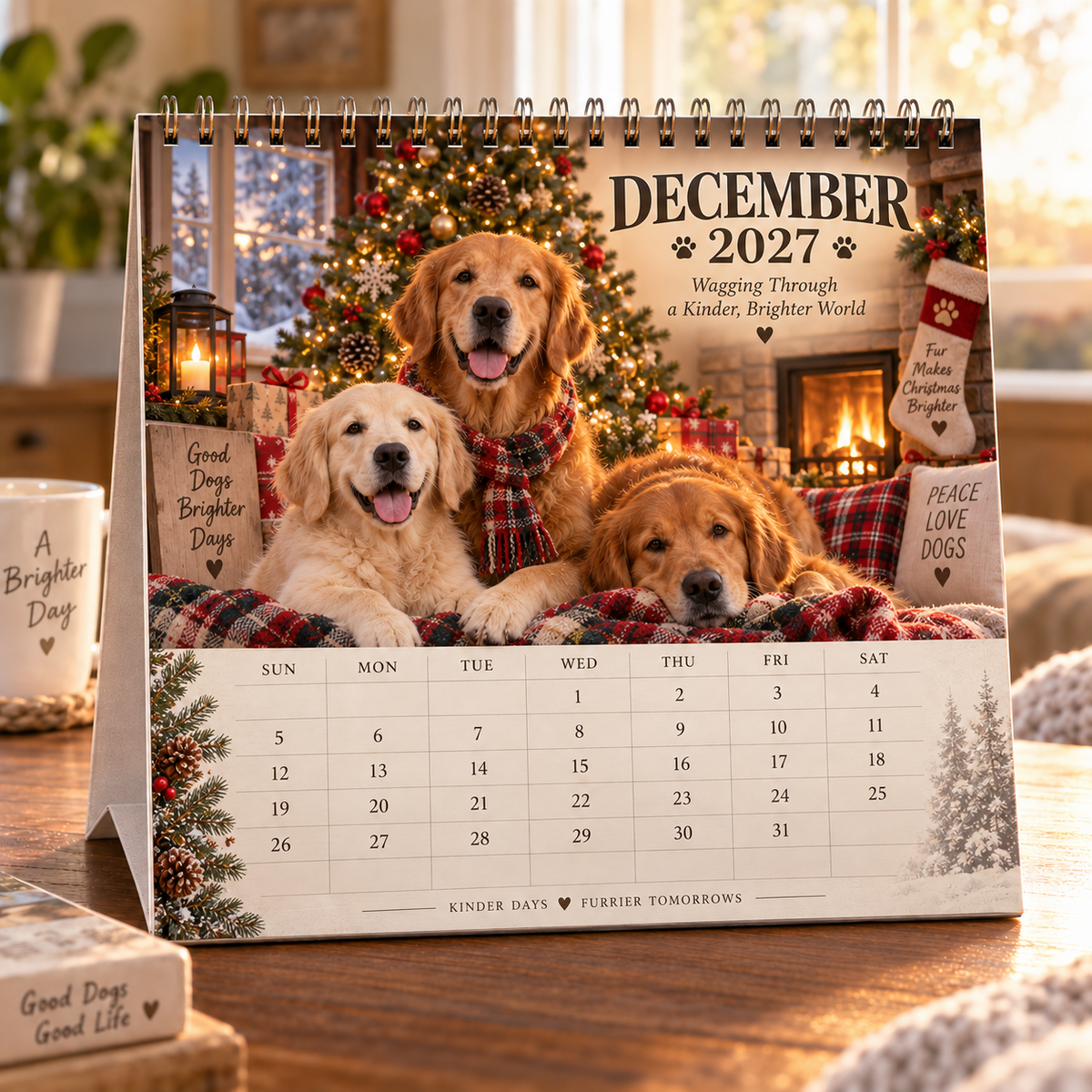 ❤️Golden Days 2027 Calendar 🐾 | 12 Months with the Dogs Who Make Life Brighter