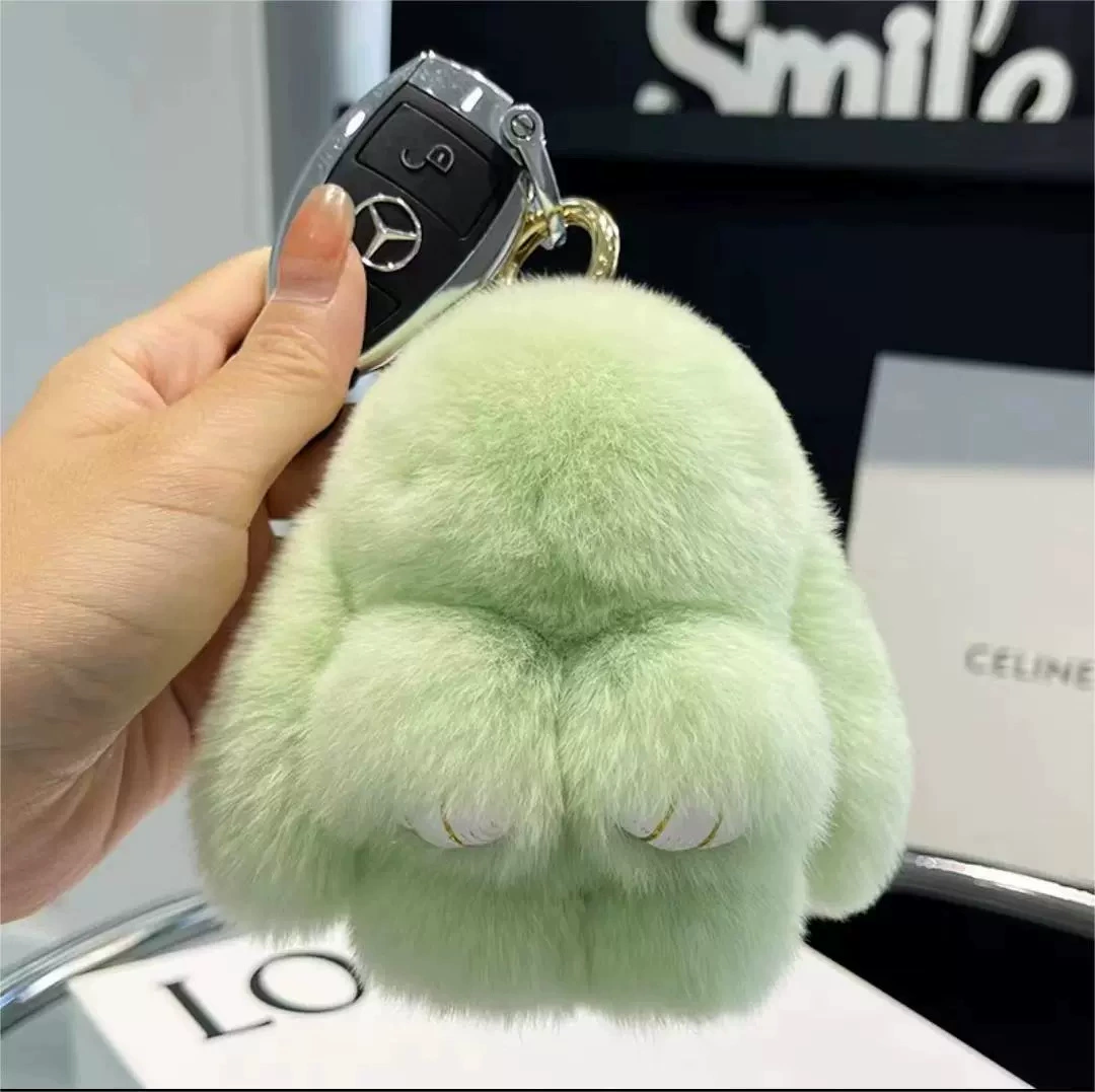 Plush Bunny Keychain Pendant