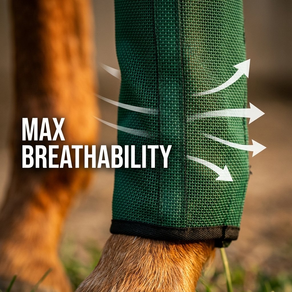 🐎Anti-Fly Horse Leg Mesh Protectors - Set of 4 Breathable Summer Boots