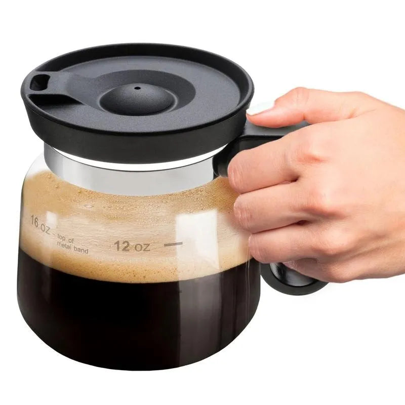 ☕16 Oz Glass Coffee Mug – Coffee Pot Style