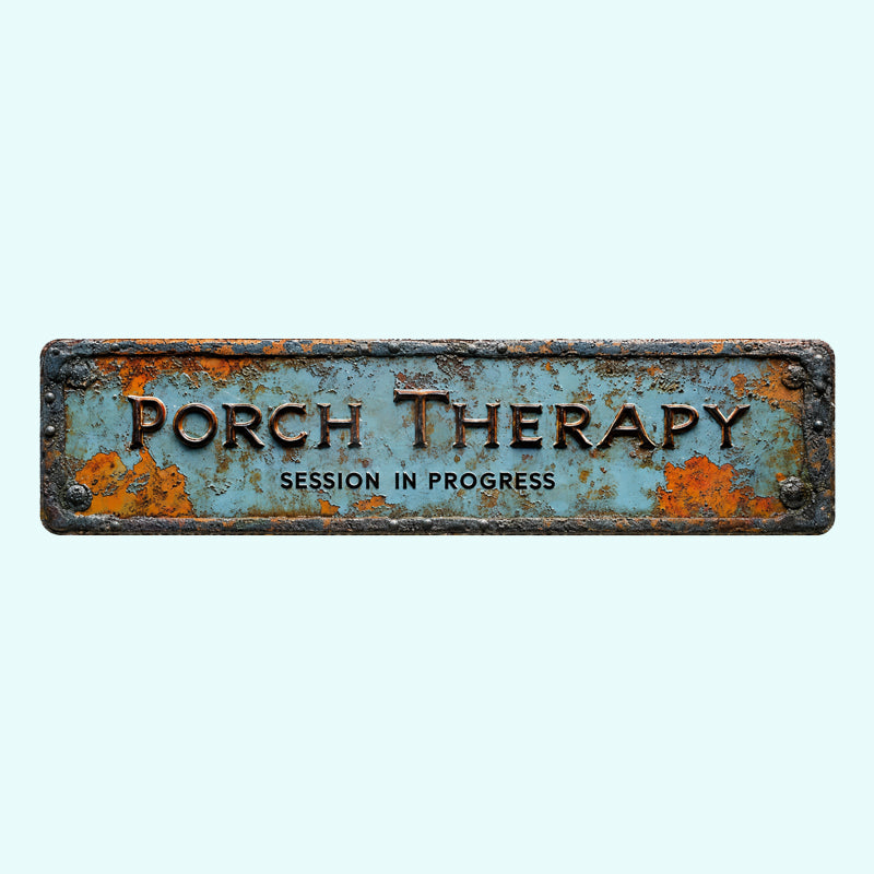 🏝️Country-style "Porch Healing" Metal Sign
