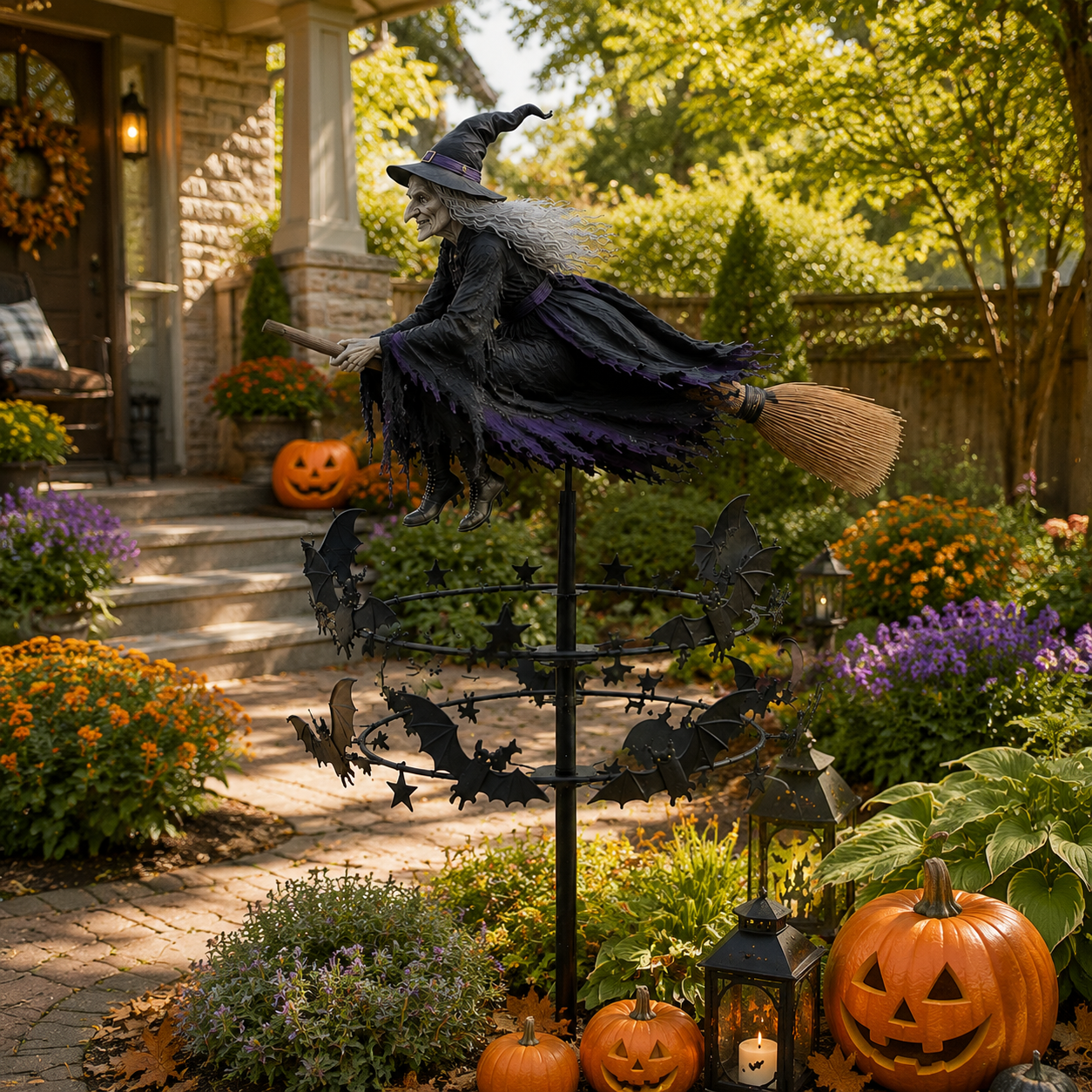 🔥Halloween Early Bird Offer: 30% off🧙♀️ The Enchanted Witch Garden Wind Spinner