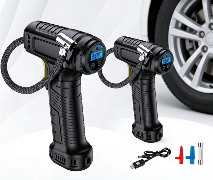 Portable Cordless Air Compressor with Digital Display