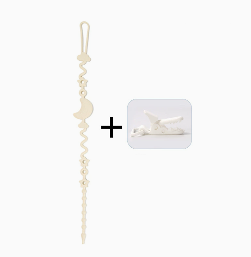 👶Silicone Baby Clip with Anti-Loss Protection – for Pacifiers & Toys