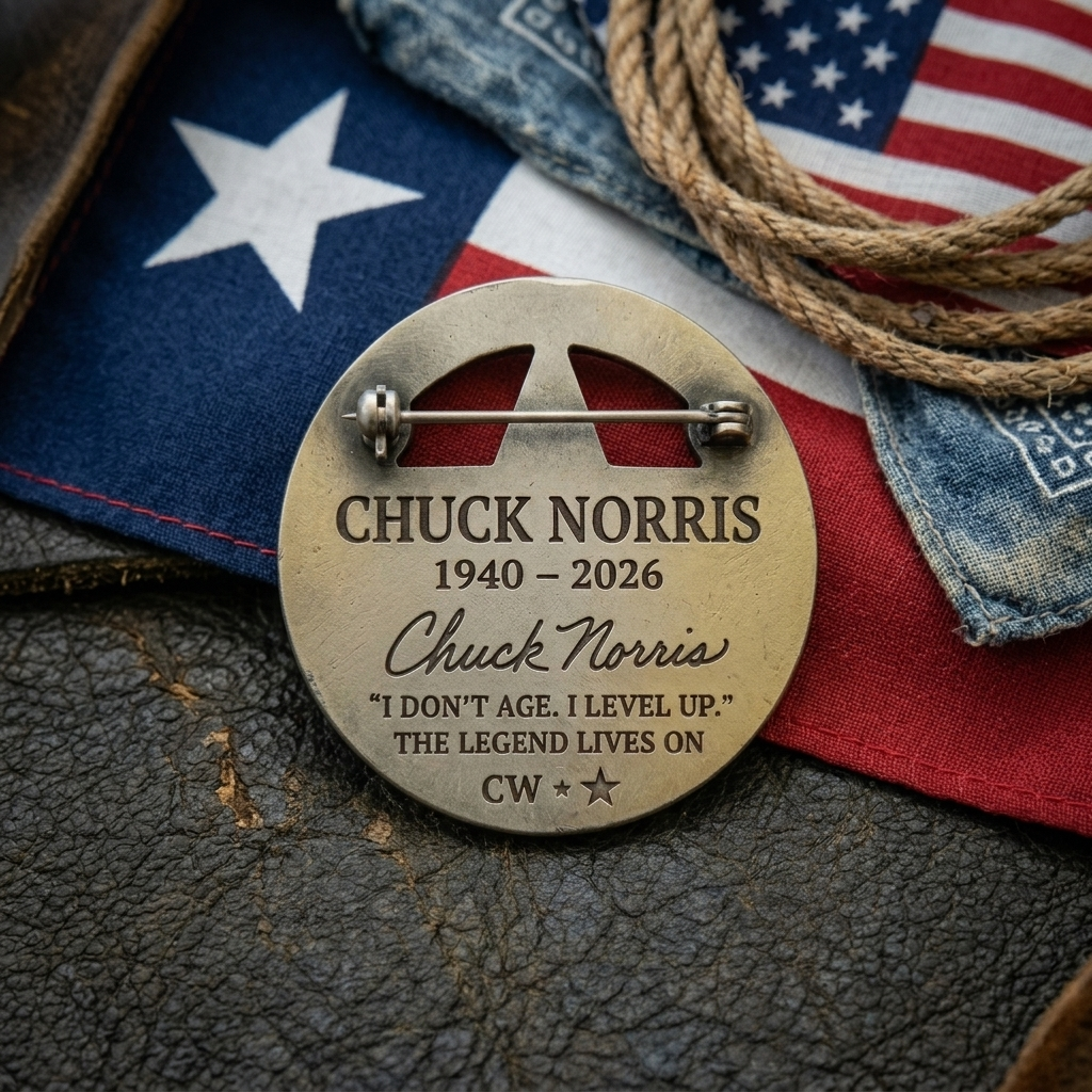 💥Chuck Norris Texas Ranger Cordell Walker Memorial Limited Edition Pin
