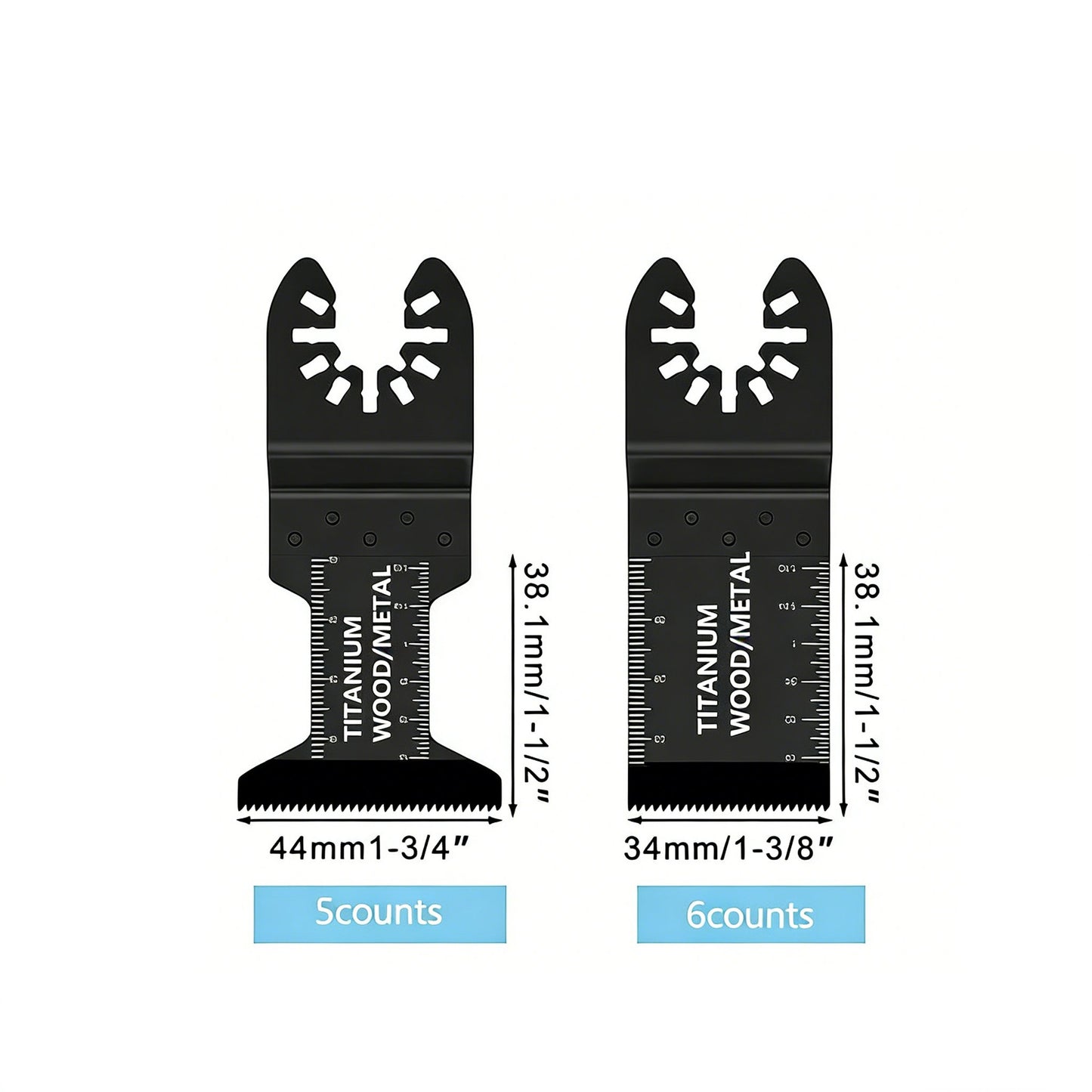 🛠️ Universal Oscillating Saw Blade Set | Wood & Metal