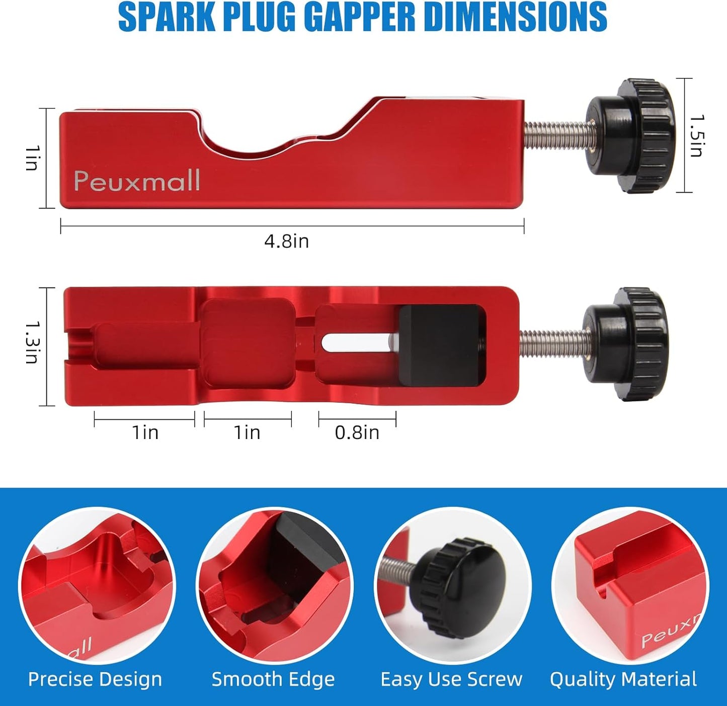 🛠️🔥A complete set! Spark Plug Gap Tool with Feeler Gauge