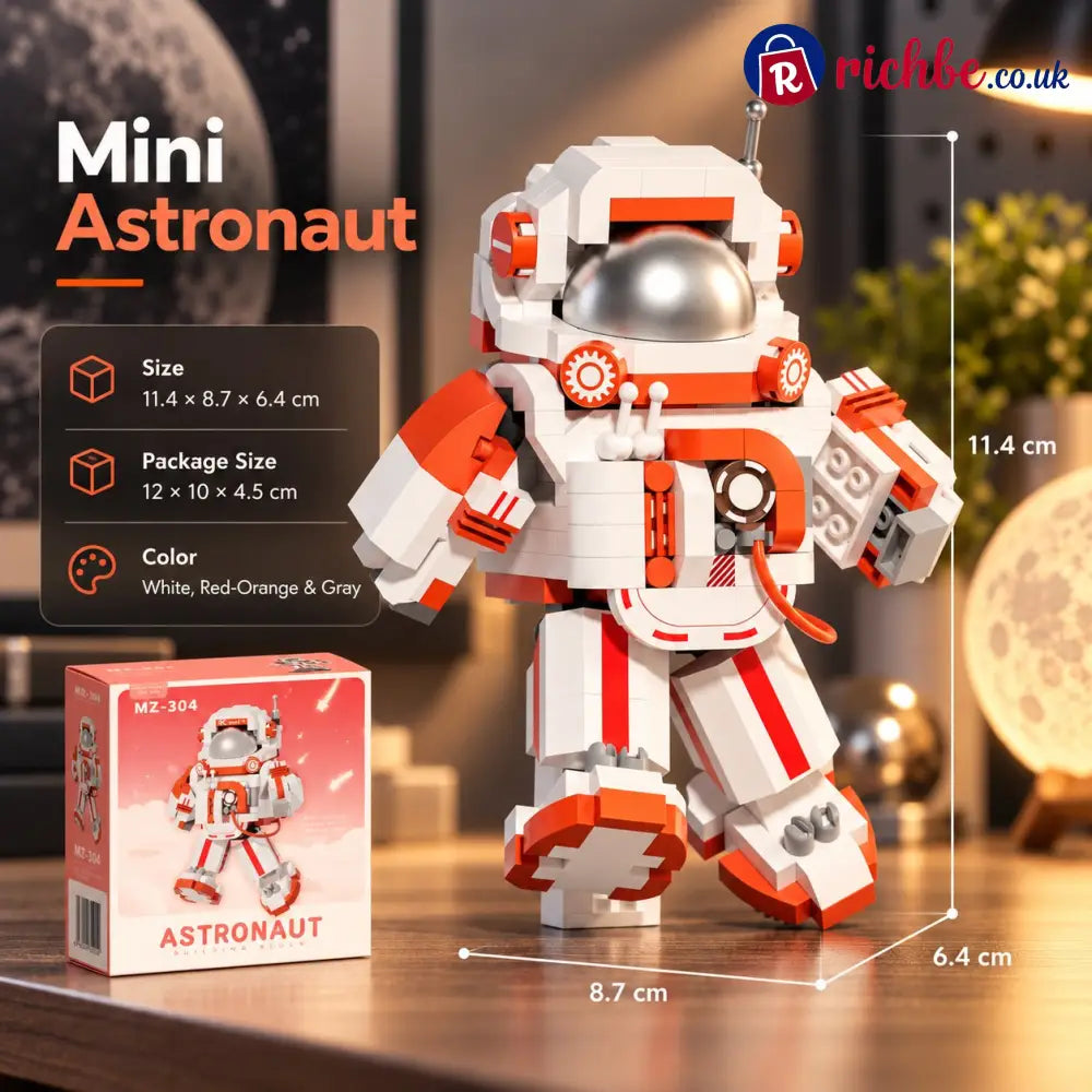 🧩 Creative building block models – astronauts monkey king & destroyer ship - 👨🚀 Mini Astronaut – Red and White