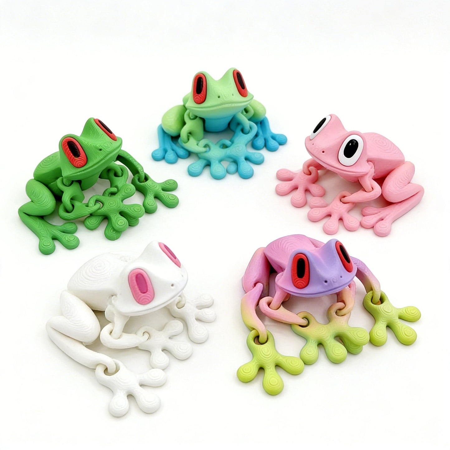 đ¸ 3D Printed Magnetic Frog | Articulated Fidget Toy & Decor