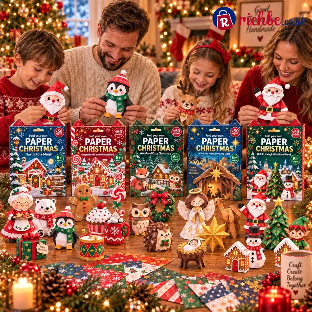🧘Relaxing & Beginner-Friendly- 3D DIY Paper Christmas(💕Step-by-Step Guide Included) - All Collections