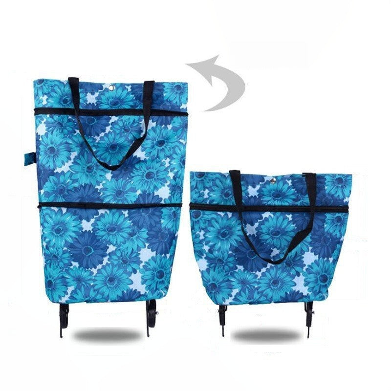 📢📢49% OFF !! ⏰2-in-1 Foldable Shopping Cart