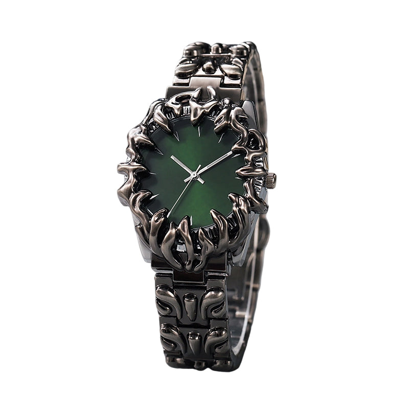 ⌚ LIMITED-TIME 40% OFF! ✨ Creative Claw-Shaped Quartz Watch for Men – Red Dial, Sculptural Bracelet, Statement Style 🔥