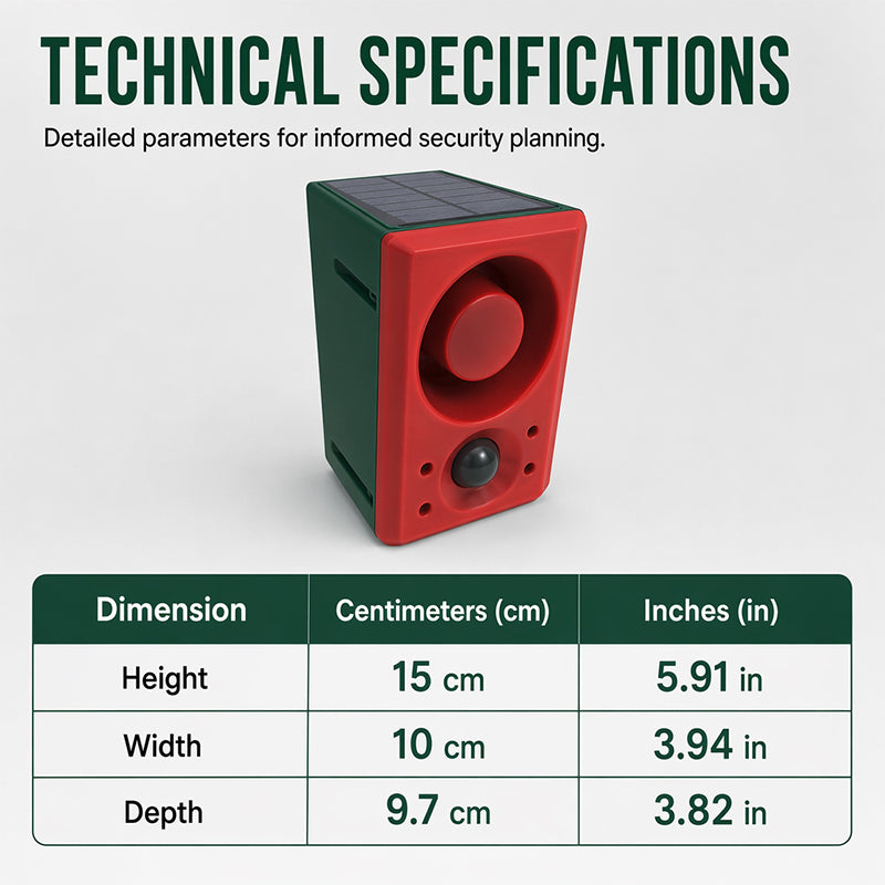 🚨 Solar Powered Security Light with Motion Alarm – 2-in-1 Outdoor Floodlight & Deterrent Siren, Waterproof for Garden, Driveway & Dark Corners 🔒💡