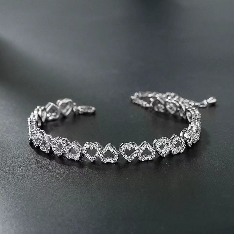 ๐ 2026 Sale โ Over 28,700 Sold!๐ Women's Elegant Sparkling Heart Bracelet