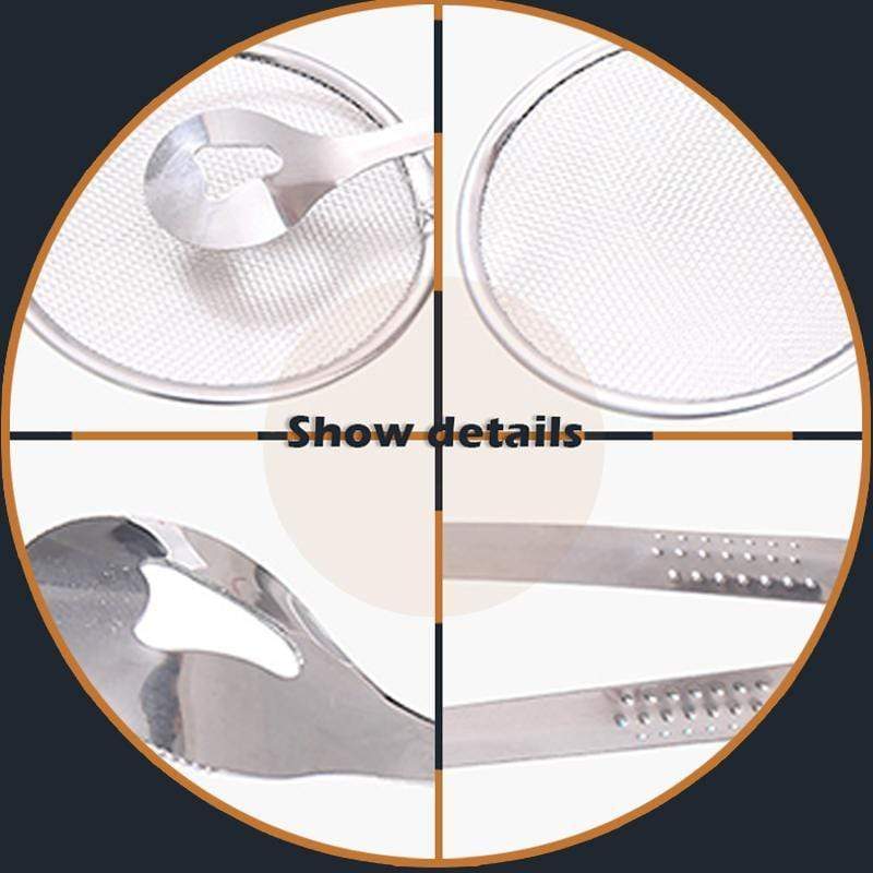 🍳 LIMITED-TIME BOGO 🍃 2-in-1 Stainless Steel Strainer Clamp — Fine Mesh Filter & Tong, Oil Drain