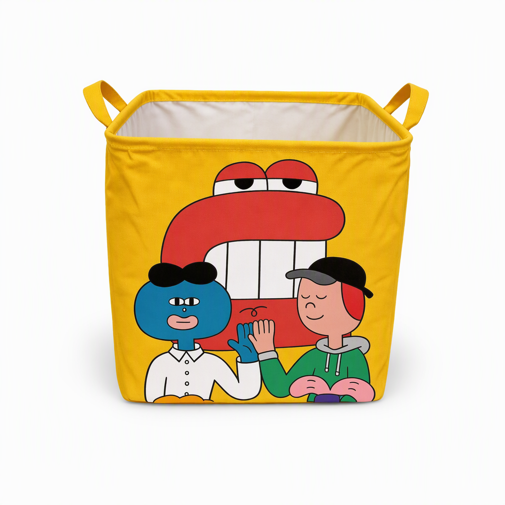 📢📢48% OFF !! ⏰Cute Cartoon Folding Car Trunk Organizer Bin Large Capacity Collapsible Storage Basket for Sundries
