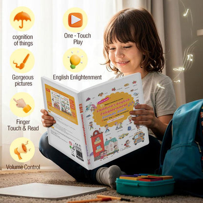 📚 500-Word Toddler Audio Learning Book 🎧 Tap to Learn 18 Daily Topics Vocabulary