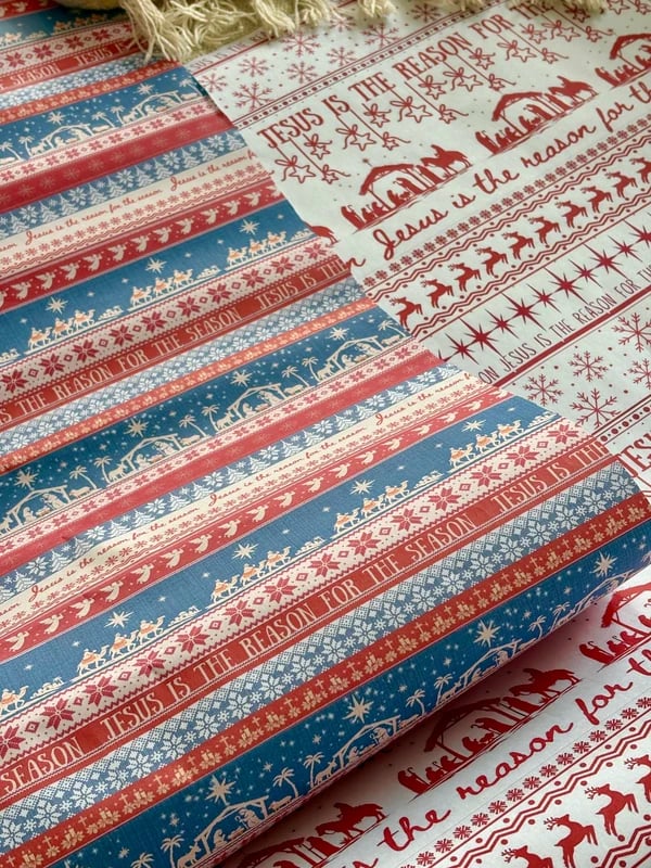 ✝️ Jesus Is The Reason For The Season🎄🎁Christian Christmas Wrapping Paper