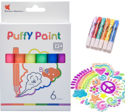 🔥🔥🔥 HOT SALE ！！！🎨 3D Puffy Art Pens™ – Create Fun Raised Designs & Creative DIY Artwork