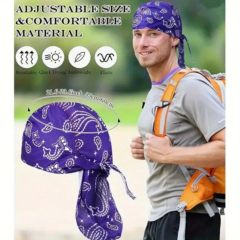 ❤️‍🔥Paisley Cooling Headscarf Cap