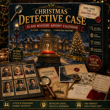 ⏳ Last Day 49% OFF – 24-Day Mystery Adventure Advent Calendar Collection | 24 Clues, Hands-On Puzzles & One Final Reveal
