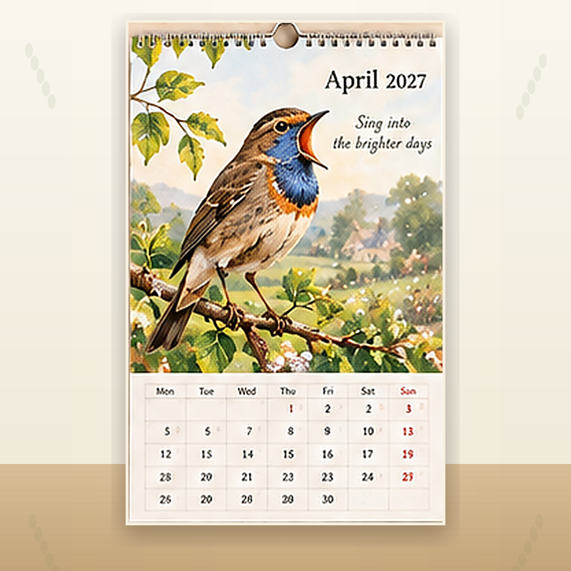 🐦 2027 Robins Through the Seasons Wall Calendar