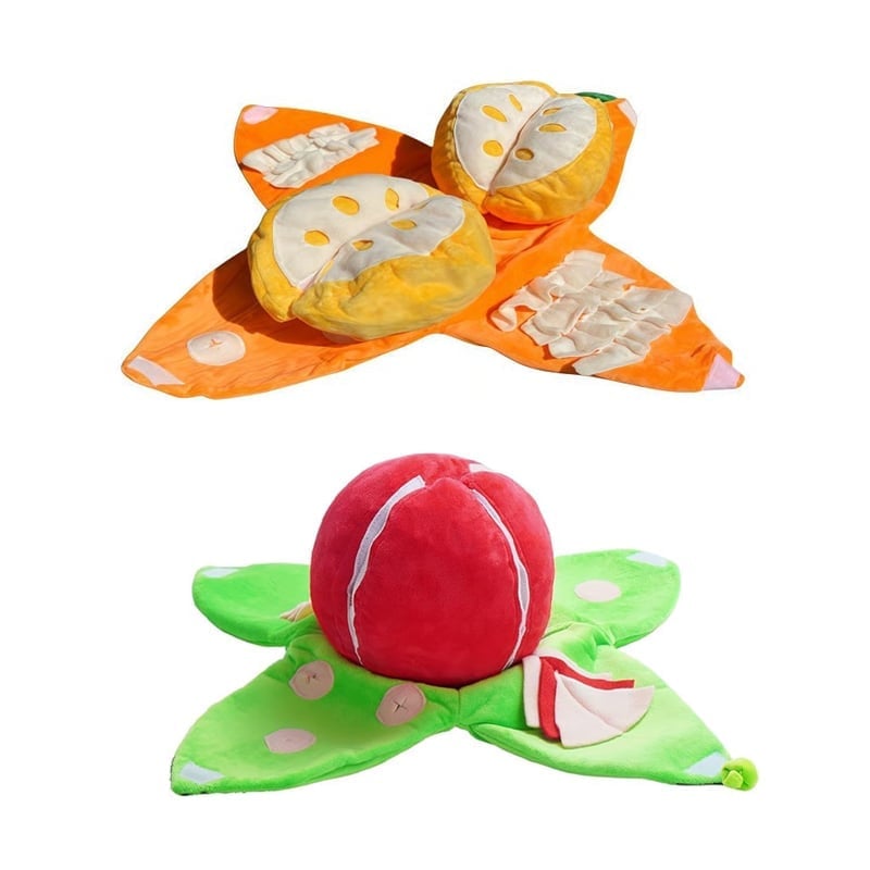 🐶Orange Hide-and-Seek Plush Dog Toys