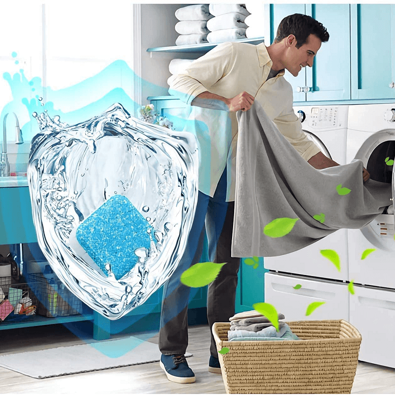 ⏳Time-Limited Special⏰Washing Machine Cleaner – Fast action, no rinse, for all machine types 🌀⏱️