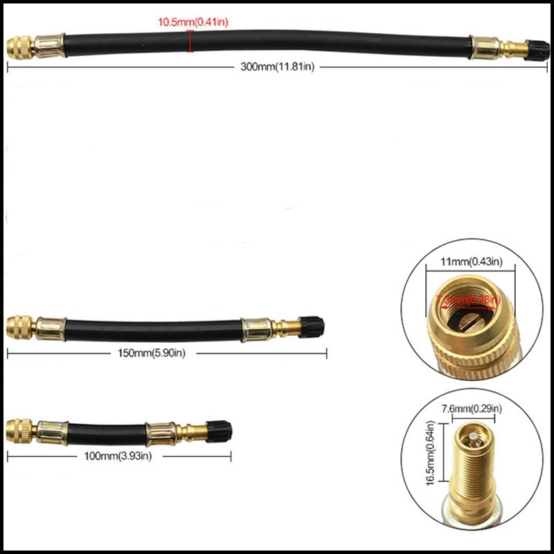 🔥Universal Flexible Tire Valve Extenders for Car, Motorcycle, RV, Truck, Bike, Scooter