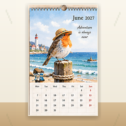🐦 2027 Robins Through the Seasons Wall Calendar