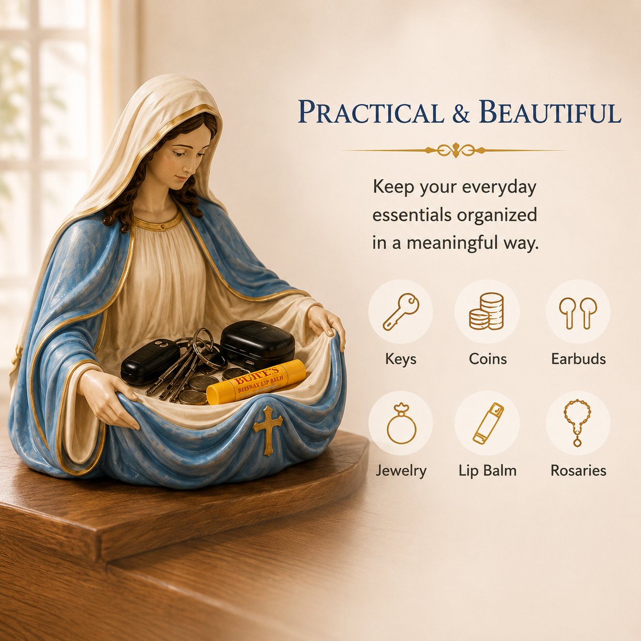 🔥Last Day 40% OFF - Handmade Virgin Mary Catch-All Bowl