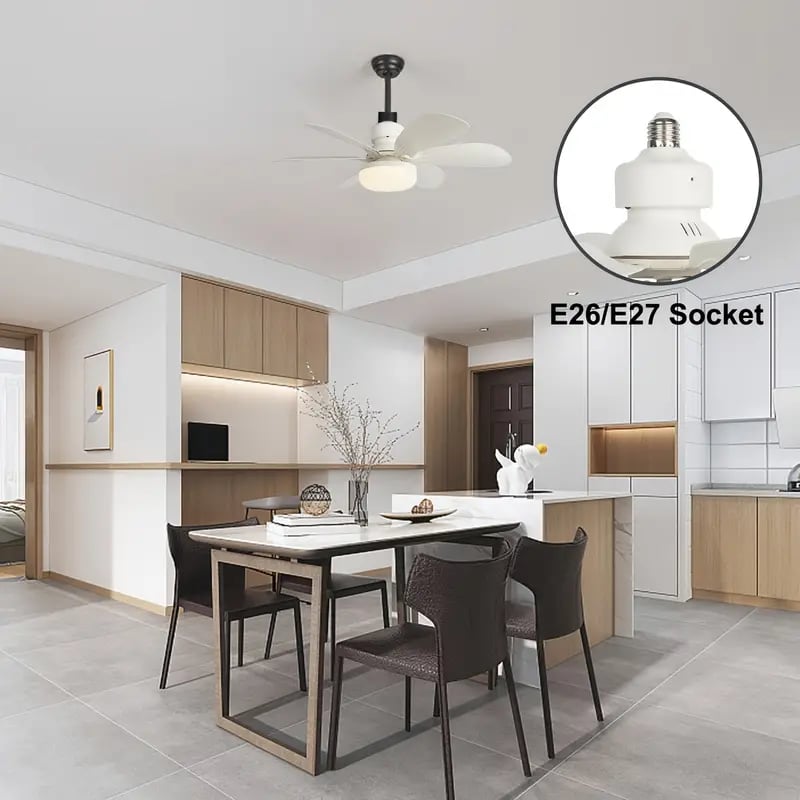 ⚡50K+ SOLD!🍃40W LED Ceiling Fan Light – 20.5” Ultra-Quiet 🎯  | For Bedroom 😴, Kitchen 👩‍🍳 & Garage 🛠️