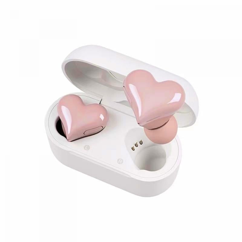 🔥HOT SALE 49% OFF❤️Heart Shape Wireless Noise Cancelling In-Ear Gaming Headset with LED Touch Control