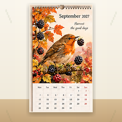 🐦 2027 Robins Through the Seasons Wall Calendar
