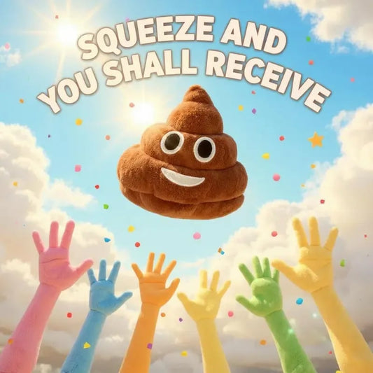🎁Lowest price ever💥Funny  Poop Plush Toy – Makes Fart Sounds!