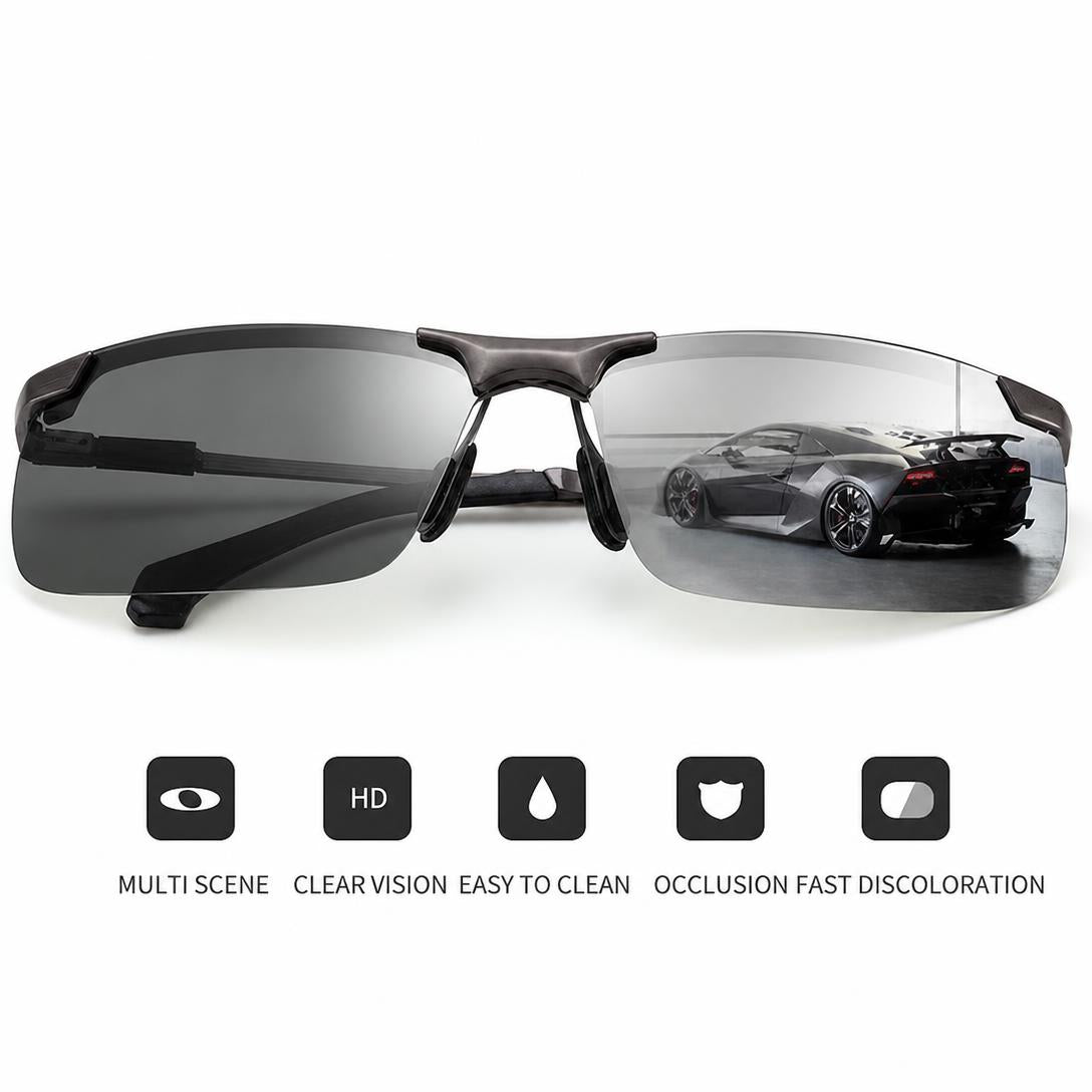 🥳2026 HOT SALE🥳💞50K+ SOLD!🕶️🌦️ Upgraded Photochromic Lenses 50% OFF! Anti-glare polarization meets smart light adaptation. A stylish, intelligent choice for your eyes. 💎😎
