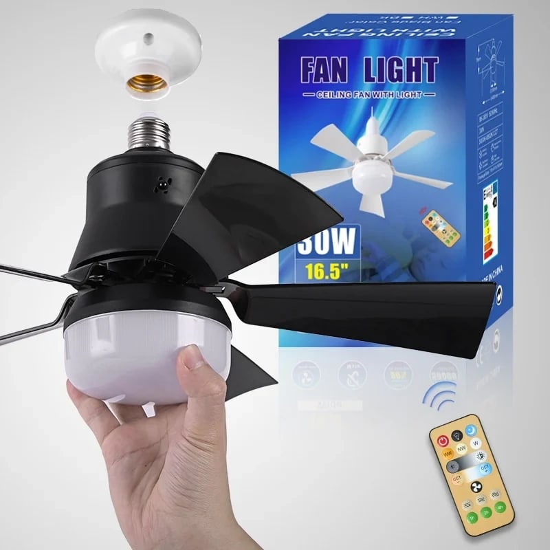 ⚡50K+ SOLD!🍃40W LED Ceiling Fan Light – 20.5” Ultra-Quiet 🎯  | For Bedroom 😴, Kitchen 👩‍🍳 & Garage 🛠️