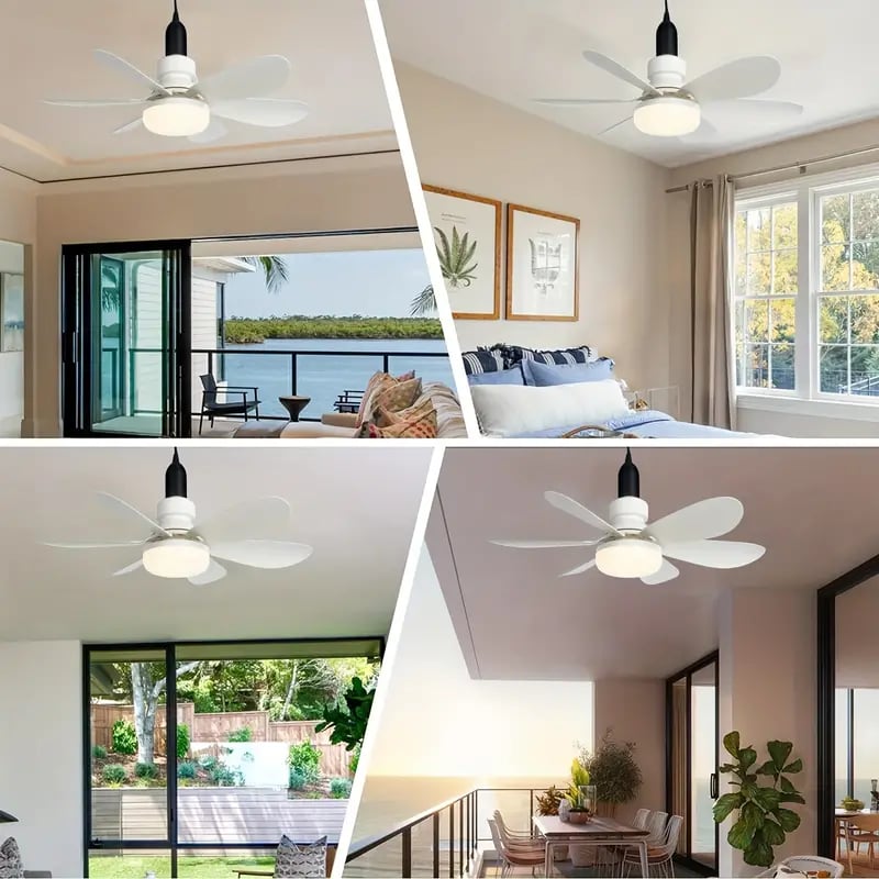 ⚡50K+ SOLD!🍃40W LED Ceiling Fan Light – 20.5” Ultra-Quiet 🎯  | For Bedroom 😴, Kitchen 👩‍🍳 & Garage 🛠️