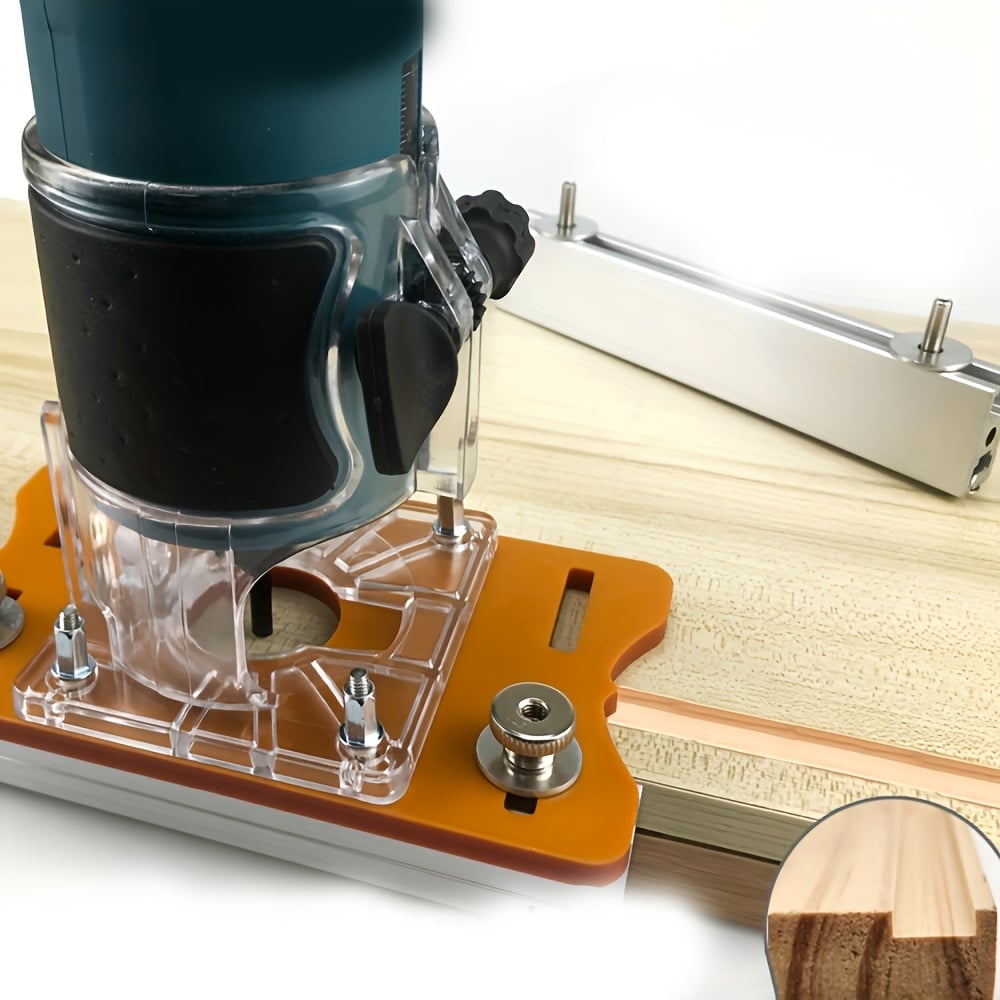 💥2-in-1 Woodworking Trimmer Slotting Auxiliary Positioning Bracket