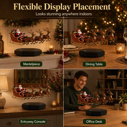 🎅✨ Santa Floats! — Magnetic Levitation Flying Sleigh
