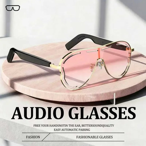 😎 Smart Bluetooth 5.4 Audio Sunglasses – Open-Ear, UV & Blue Light Protection💕