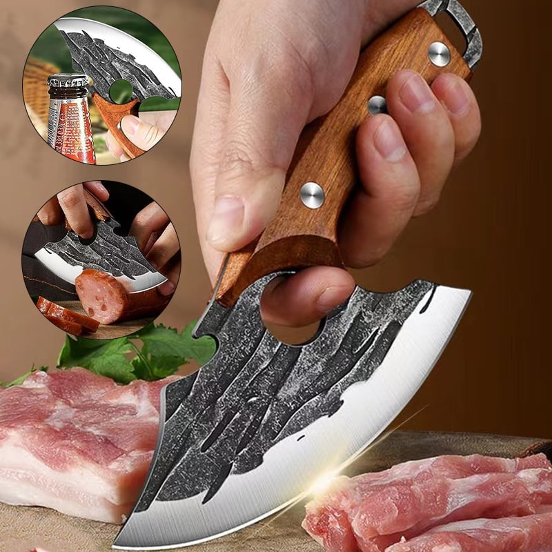 🔥Premium Hand-Forged Chef's Knife & Cleaver Set