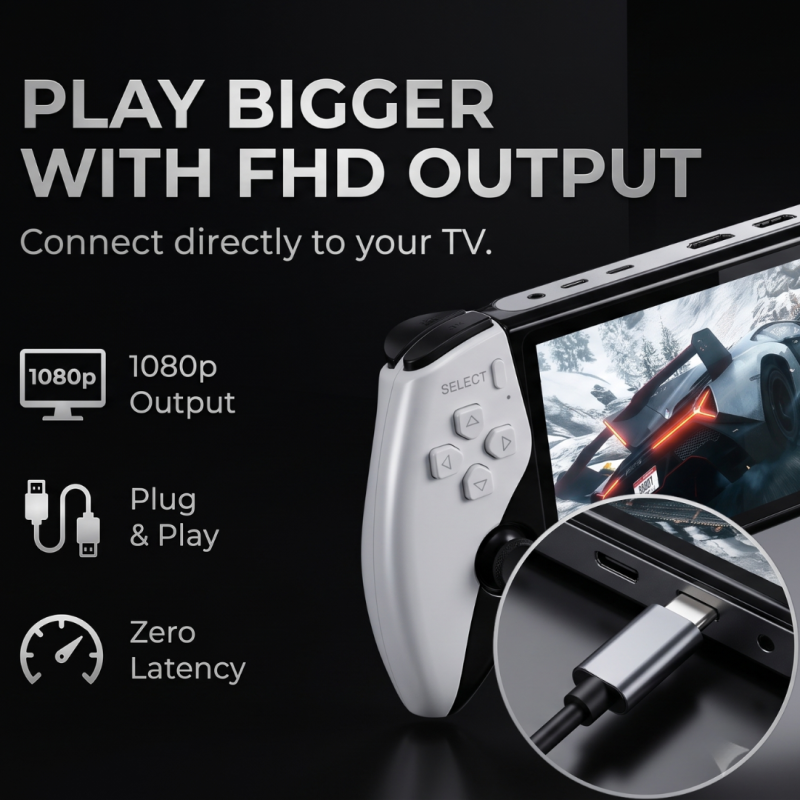 🎄Christmas Sale 48% OFF- Retro Handheld Game Console with HD 5-inch IPS Screen over 20,000 Games