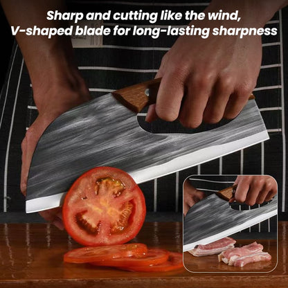 🔥Premium Hand-Forged Chef's Knife & Cleaver Set