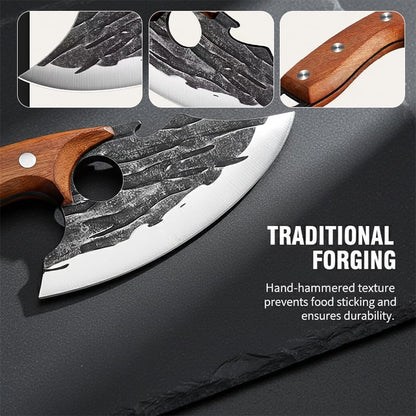 🔥Premium Hand-Forged Chef's Knife & Cleaver Set