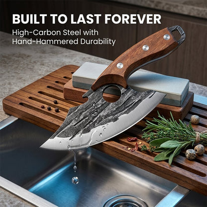 🔥Premium Hand-Forged Chef's Knife & Cleaver Set