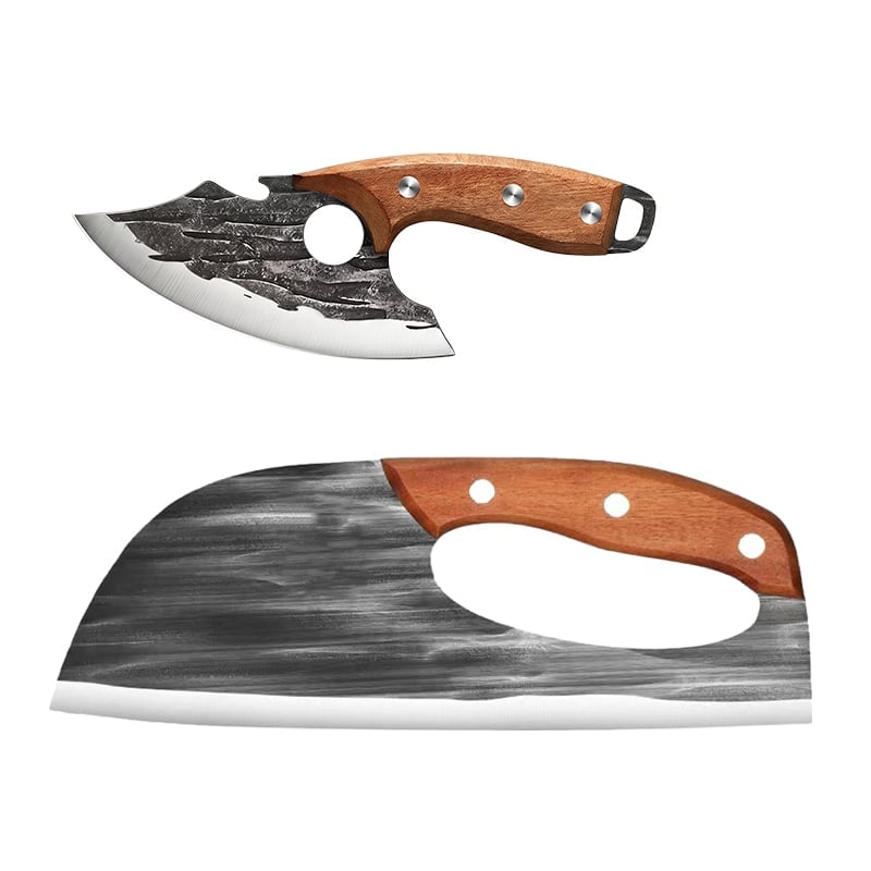 🔥Premium Hand-Forged Chef's Knife & Cleaver Set