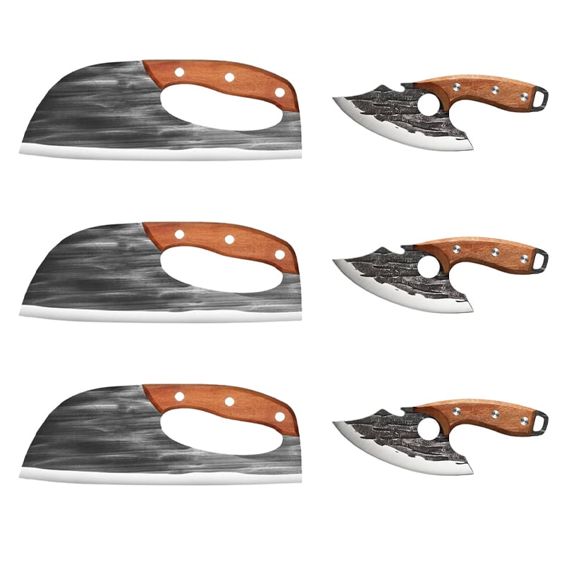 🔥Premium Hand-Forged Chef's Knife & Cleaver Set